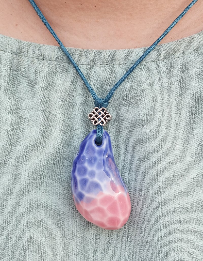 Essential Oil Necklace (EO Necklace) - Necklaces - Pottery 