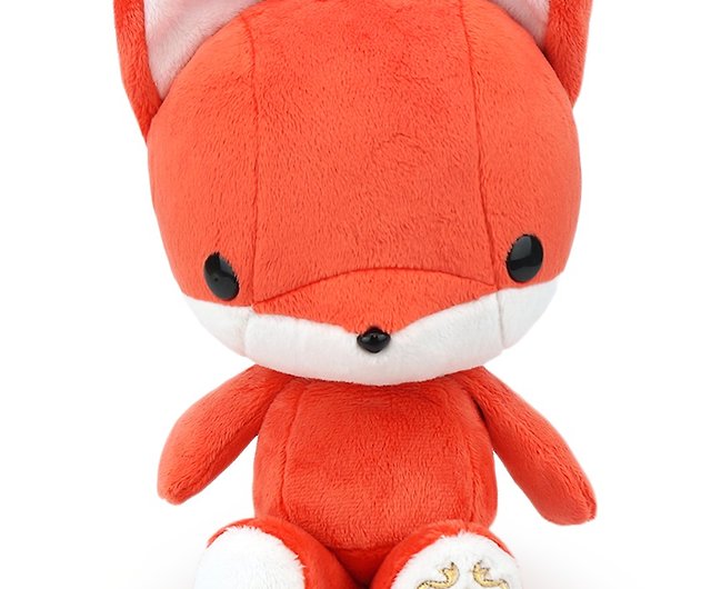Bellzi Orange Fox Stuffed Animal Plush, Paper Source