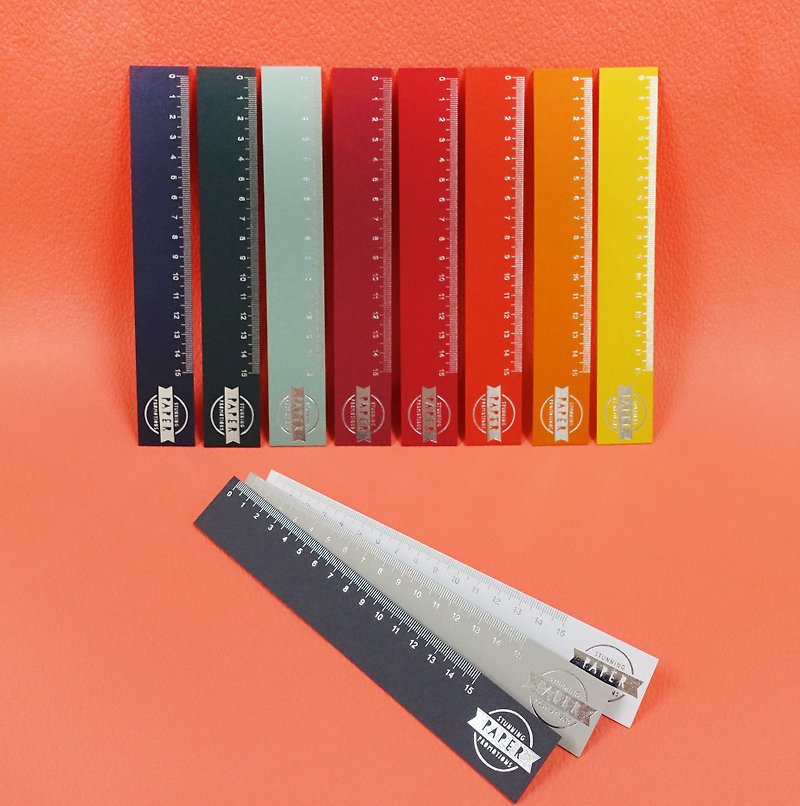 15cm hot stamping paper ruler, a set of 2 pcs, random color - อื่นๆ - กระดาษ หลากหลายสี