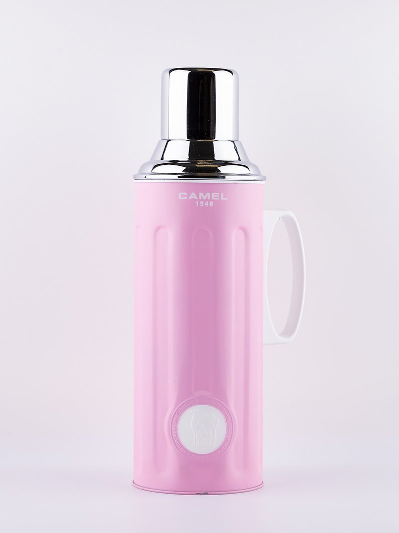 Camel brand 1.1L glass bladder vacuum insulated kettle candy color body pink 312PK - กระบอกน้ำร้อน - วัสดุอื่นๆ สึชมพู