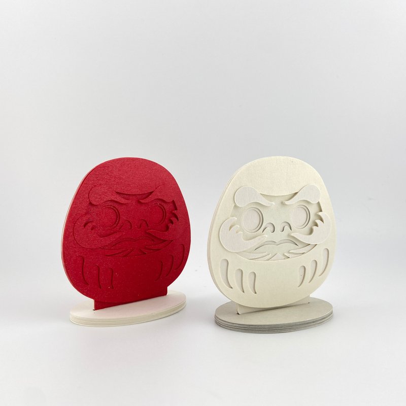 不倒的信念/手工紙雕達摩擺飾 - 擺飾/家飾品 - 紙 多色