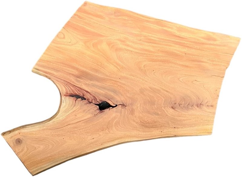 謝木木工作室 台灣桃花心木一片板 111*98~54*3.1cm 原木 桌板 泡 - 其他家具 - 木頭 