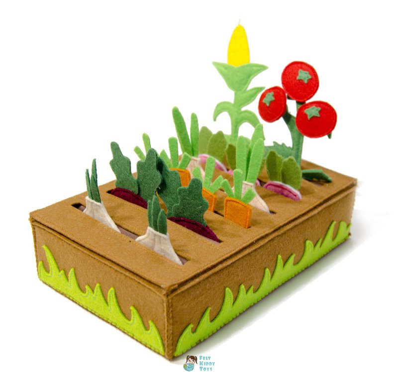 PDF Pattern and Tutorial, Felt vegetable garden - 手工藝教學/工具書 - 其他材質 