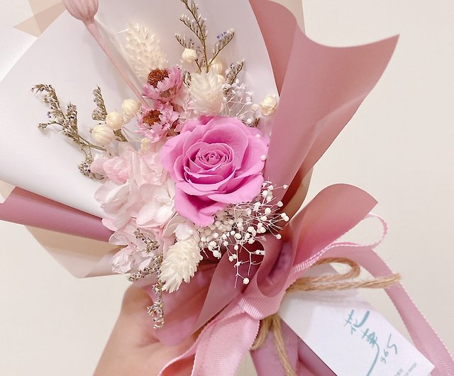 Immortal bouquet, dry bouquet, no withered flower bouquet, diffused fragrance  flower, graduation season free lettering, born as summer flower - Shop  goodtimes-zakka Dried Flowers & Bouquets - Pinkoi