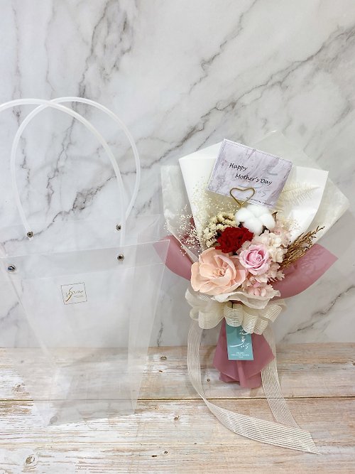 Cream Peach Immortal Bouquet Gift Birthday Gift Confession