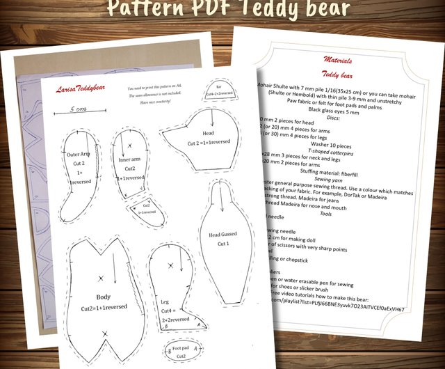 digital-diy-teddy-bear-sewing-pattern-pdf-with-free-video-tutorial-shop-larisateddybear-diy-tutorials-reference-materials-pinkoi