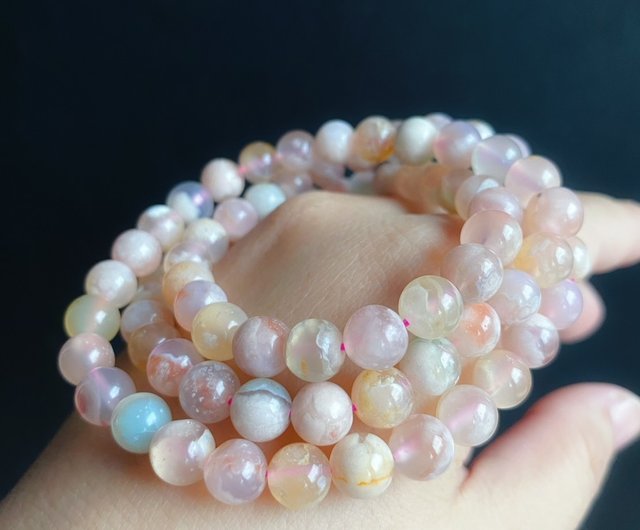 孤児の永遠の花桜瑪瑙カラフルなマルチサークルブレスレット