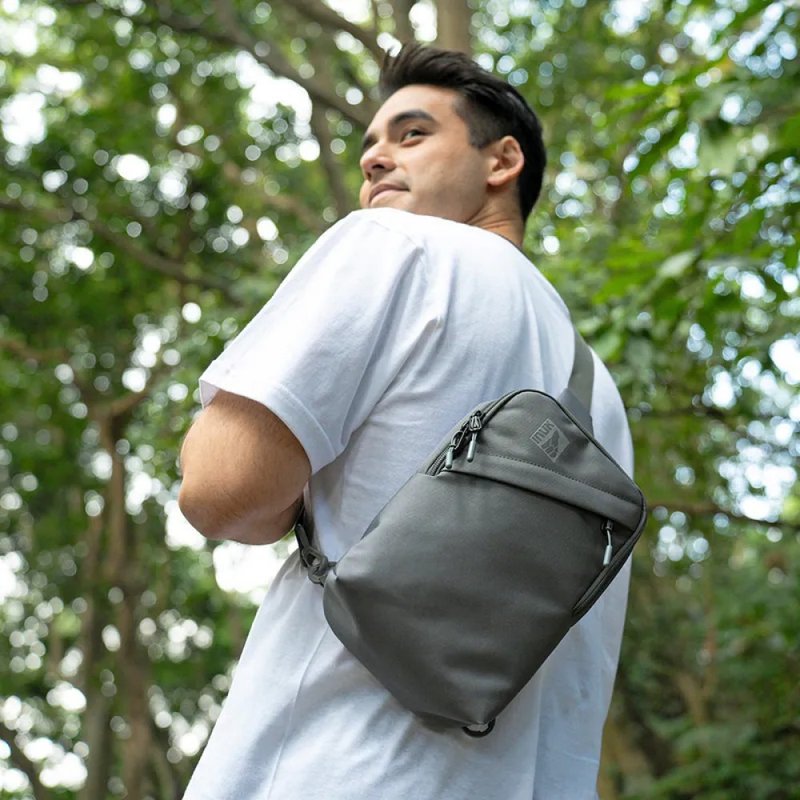 エコプライマリーフィッシャー_RP カーボンアッシュ 3L - ショルダーバッグ - ポリエステル グレー