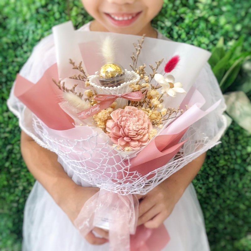 Sweet love song classic Jinsha dry bouquet Valentine's Day bouquet Confession bouquet Anniversary bouquet - Dried Flowers & Bouquets - Plants & Flowers 