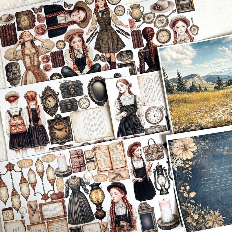 Anne of Green Gables (빨간머리 앤) set pack - 貼紙 - 紙 