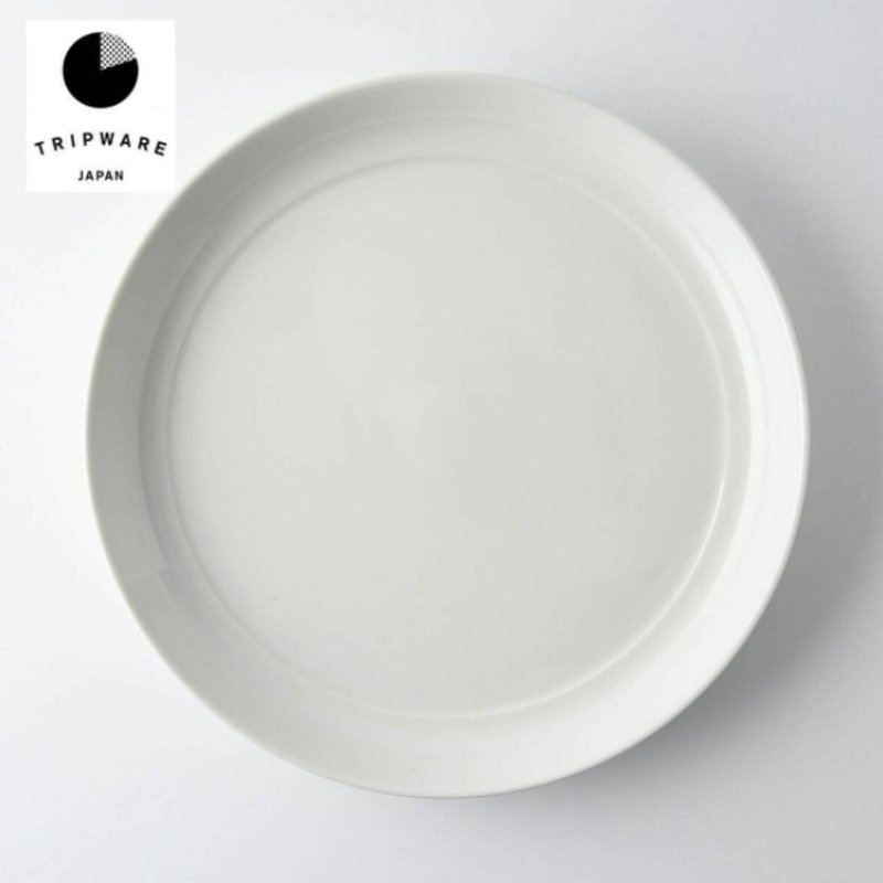 【Trip Ware Japan】Deep Plate (Made in Japan)(Mino Ware)(White) - Plates & Trays - Pottery 