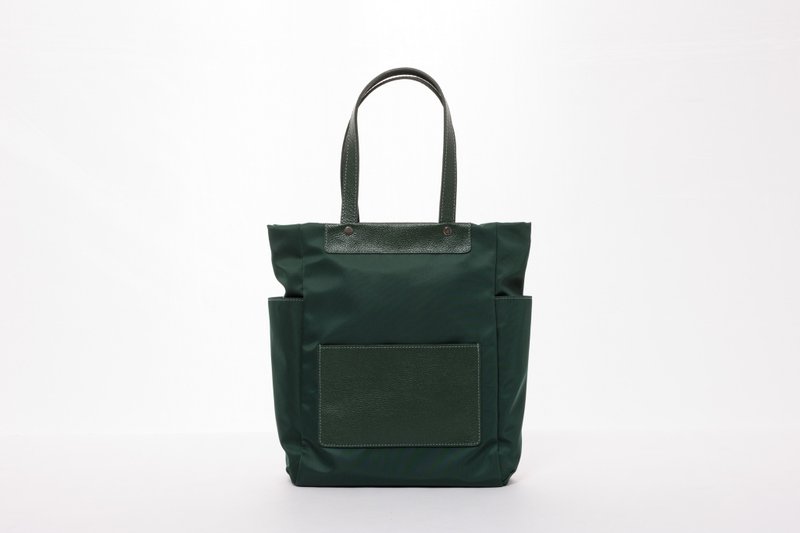 Lukbag 高磅數尼龍真皮側背包 | 手提肩背包 | 旅行袋 | 愛馬仕橘 - 側背包/斜背包 - 真皮 橘色