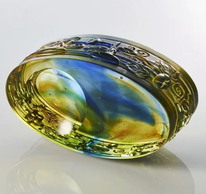 LIULI LIVING 花敢當 園滿天下 琉璃精油文青風居家擺件 牽牛花 - 擺飾/家飾品 - 琉璃 