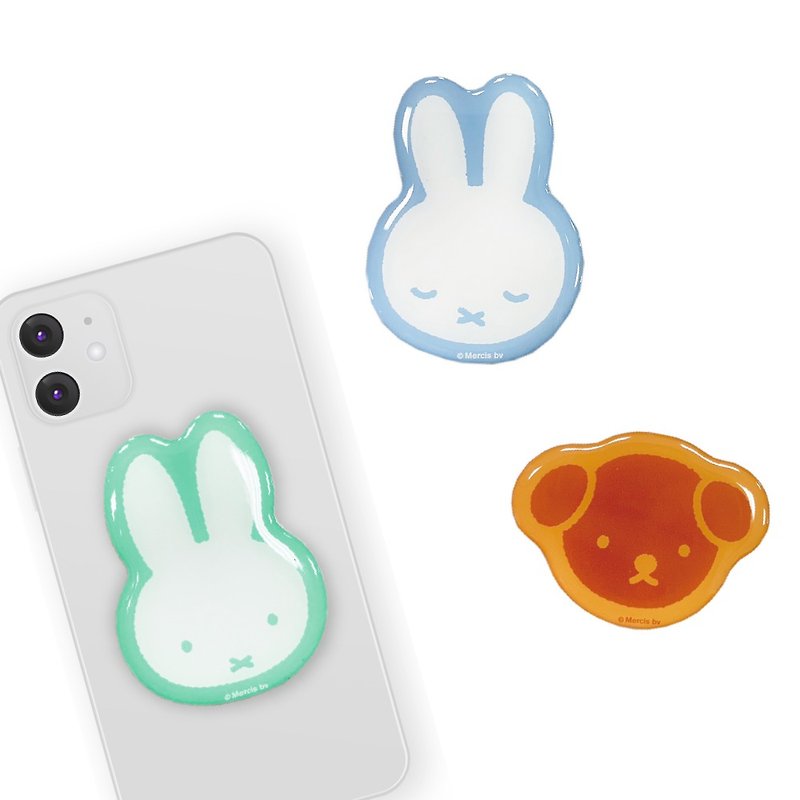 MIFFY Authorized | Acrylic Mobile Phone Holder (Miffy-Blue/Miffy-Green/SNUFFY Dog) - Phone Stands & Dust Plugs - Acrylic 
