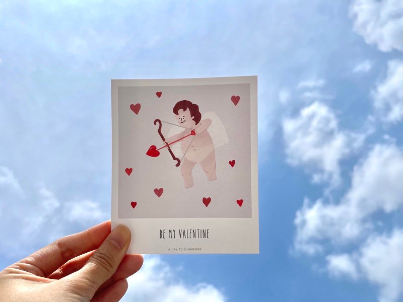 【MURMUR POSTCARD】BE MY VALENTINE - การ์ด/โปสการ์ด - กระดาษ ขาว