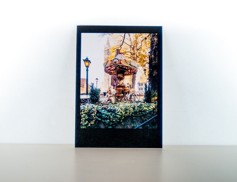 Photographic Postcard: Carousel, Rothenburg ob der Tauber, Germany - Cards & Postcards - Paper Multicolor