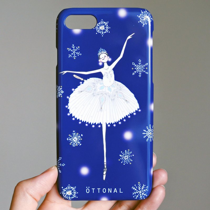 Snowflakes Hard Smartphone case - Phone Cases - Plastic Blue