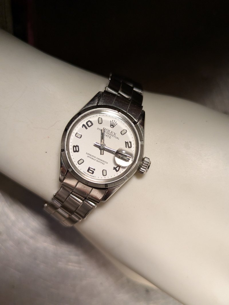 古董 勞力士 蠔式 Cal.1161 Rolex Oyster Perpetual - 女錶 - 其他金屬 銀色