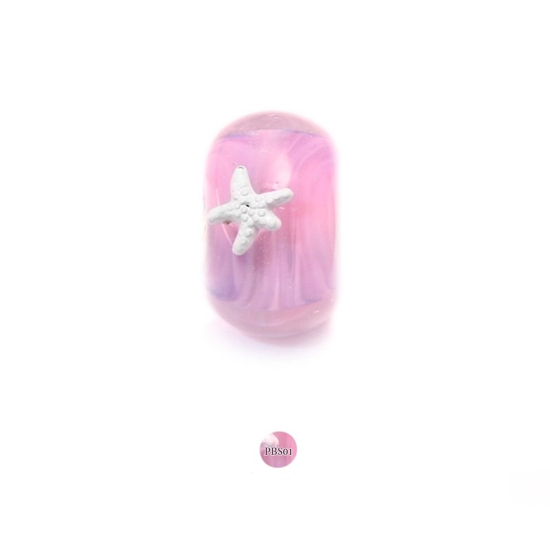 niconico 珠子編號 PBS01 - 手鍊/手鐲 - 玻璃 粉紅色