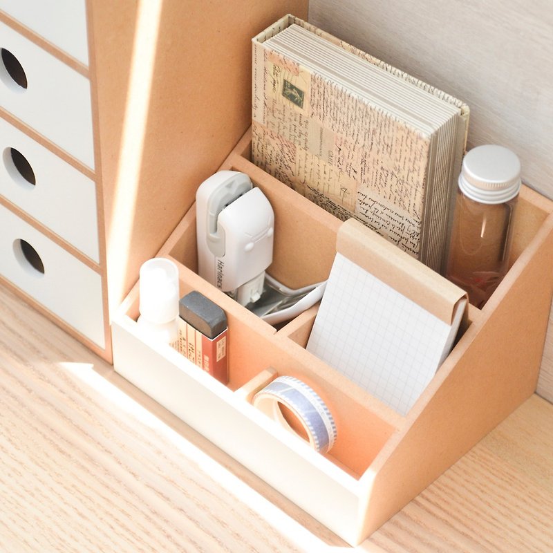 [Multi-functional box] Wooden storage box pen holder on the table to store graduation gifts teacher gifts - Storage - Wood 