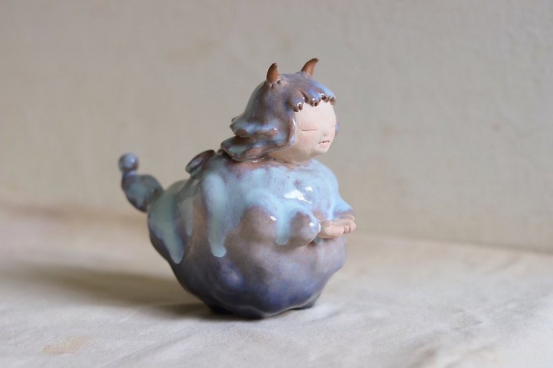 小さな天使 - セラミック彫刻 - 人形・フィギュア - 陶器 