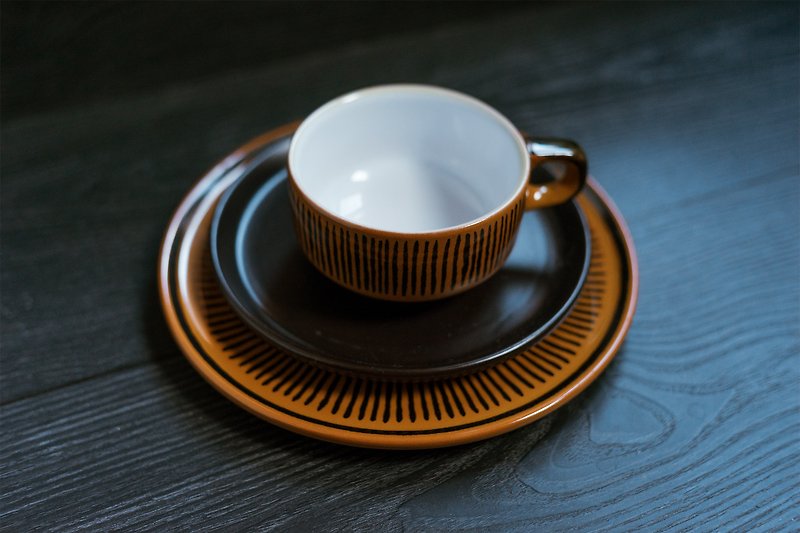 Waechtersbach PETRA系列焦糖栗子咖啡杯盤+點心盤組 - 咖啡杯/馬克杯 - 陶 咖啡色