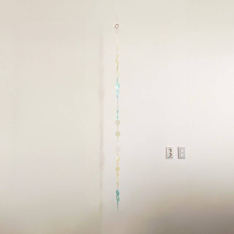 DIY-KIT| Helsinki Dawn Market-Mackerel Blue-Mix |Shell Wind Chime Mobile|#0-464 - อื่นๆ - เปลือกหอย สีน้ำเงิน