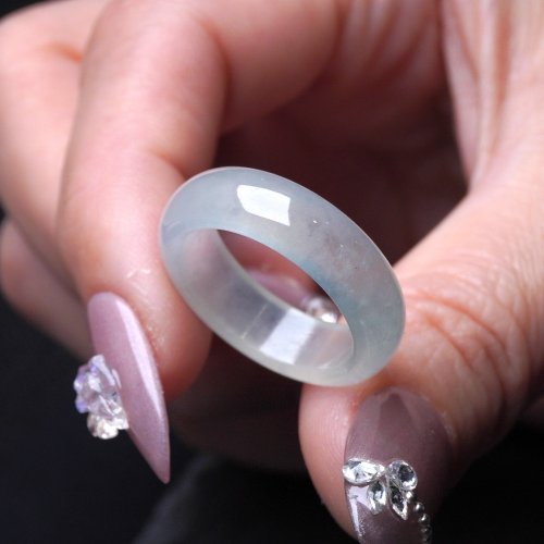 瓔珞珠寶盒 E.L.Jewelry Box 冰種翡翠戒指戒圈 | 國際16圍 | 天然緬甸玉翡翠A貨 | 送禮