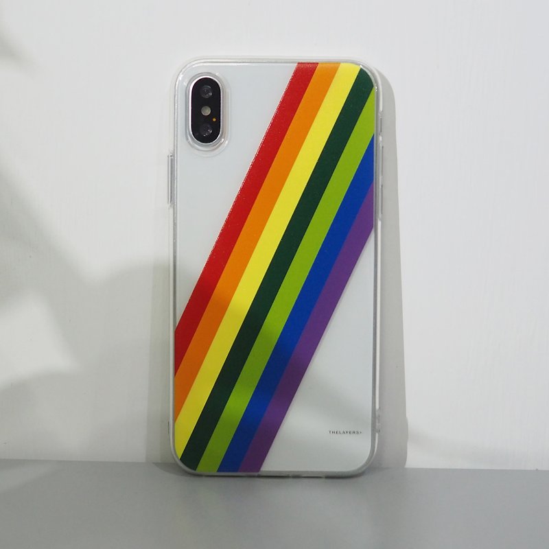 LOVE WINS | Rainbow EQUALITY Transparent Soft Protective Personalised Phone Case - เคส/ซองมือถือ - พลาสติก สีใส