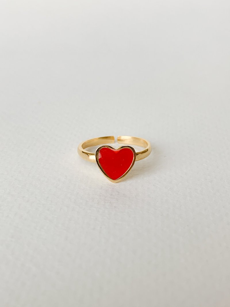 Heart Ring (v2) - 戒指 - 銅/黃銅 