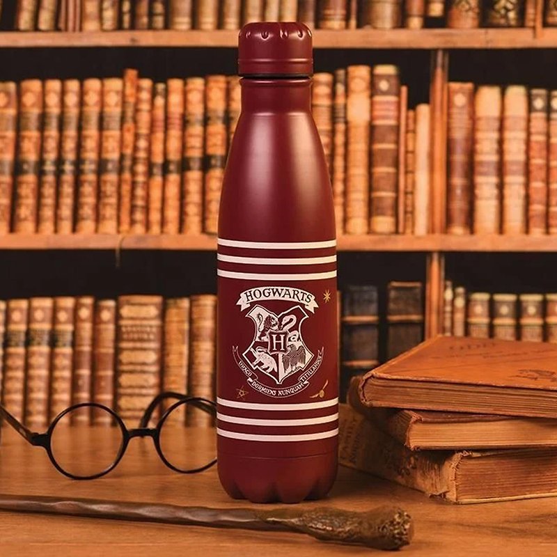 公式ハリー・ポッター Hogwarts 紋章メタリックボトル 棗紅色特別版 540mL - 水筒・タンブラー・ピッチャー - その他の素材 多色