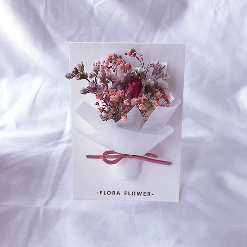 Flora Flower Flora Flower乾燥花卡片-玫瑰