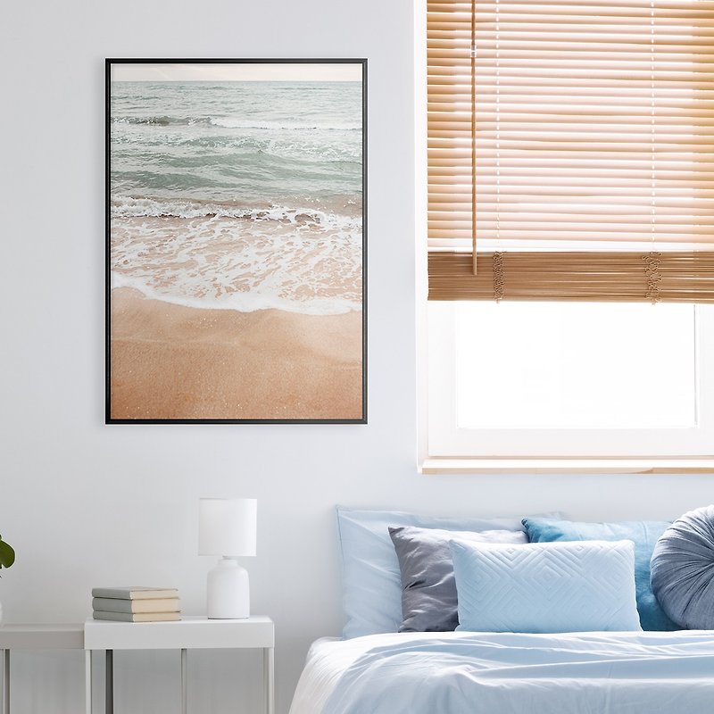 When the ocean falls in love with the beach - Living room paintings, Wall Art