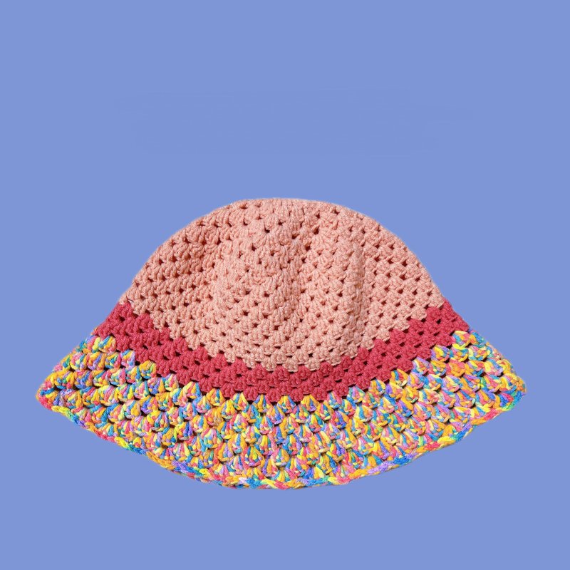 Shimmer Bucket Hat__Pink Grapefruit - Hats & Caps - Other Man-Made Fibers Pink