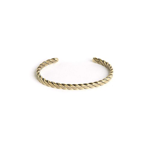 THE MAN Studebaker Metals - Plait Cuff 手工鍛造古拙黃銅手環