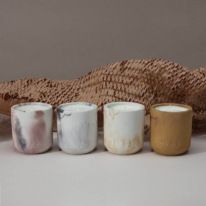 【福利展示品】 英國 wxy Studio2 手染水泥蠟燭 - 蠟燭/燭台 - 水泥 多色