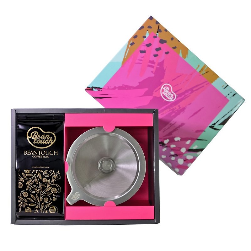 Double stainless steel strainer coffee bean series gift box - Coffee - Fresh Ingredients 