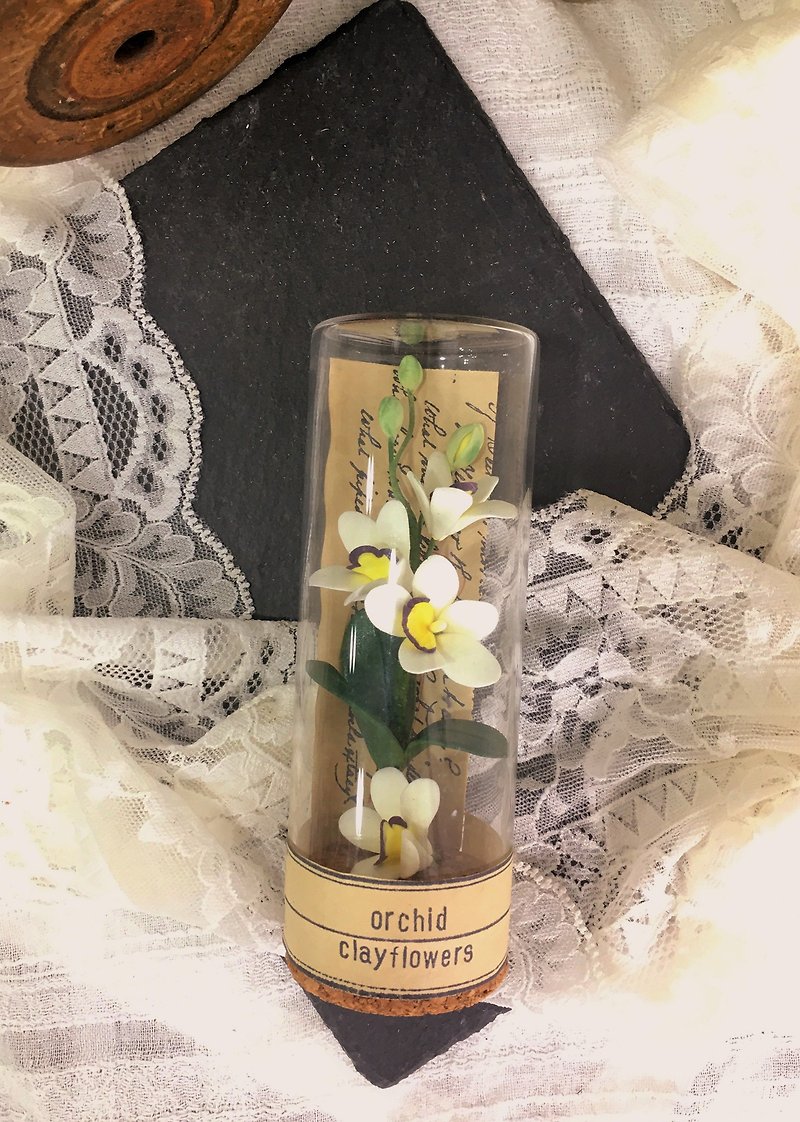 | Flower Picture Book─Test Tube Series | Orchid/Clay Simulation Flower/Realistic Clay Flower/In Stock - ของวางตกแต่ง - ดินเหนียว 