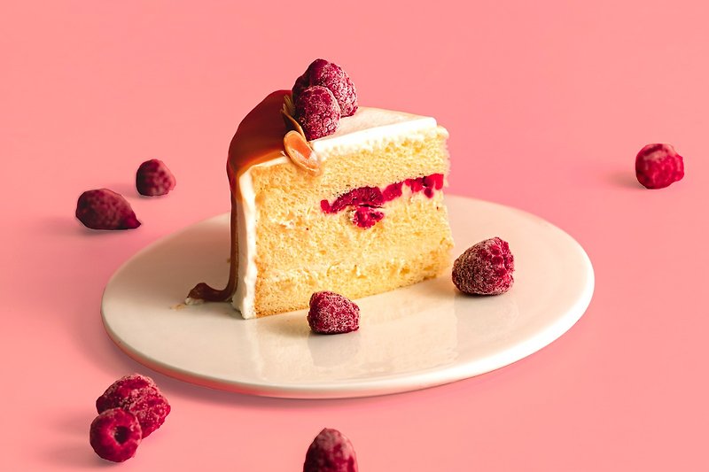 Caramel Berry Custard Chiffon Cake - Cake & Desserts - Fresh Ingredients 