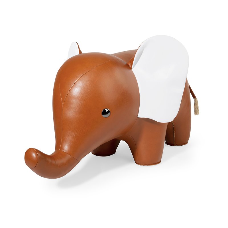 Elephant - Giant Home Decoration - Items for Display - Faux Leather Multicolor