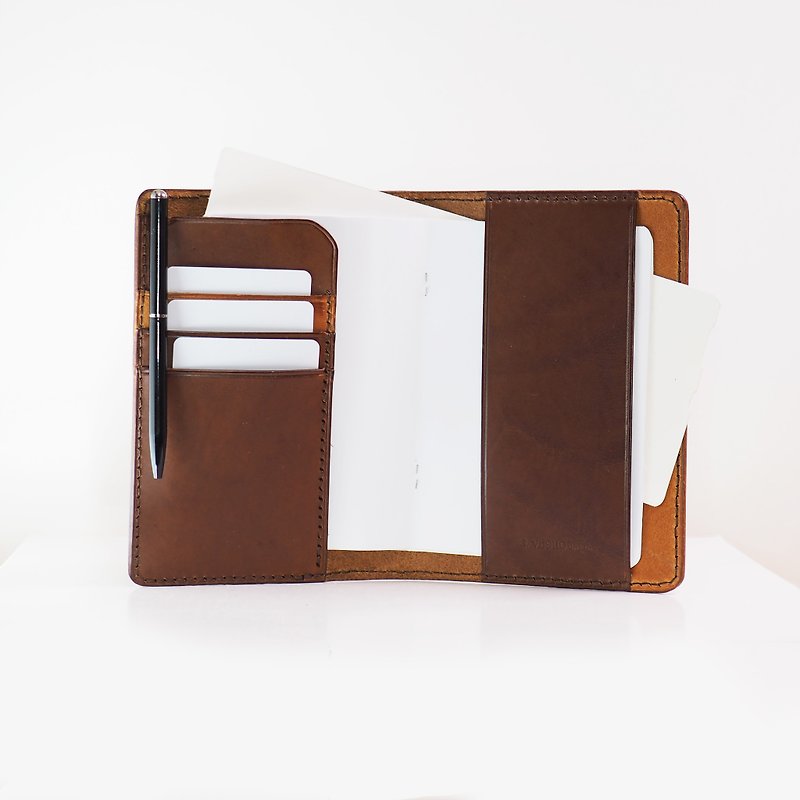 Original Passport Holder - Brandy Brown  - Passport Holders & Cases - Genuine Leather Brown