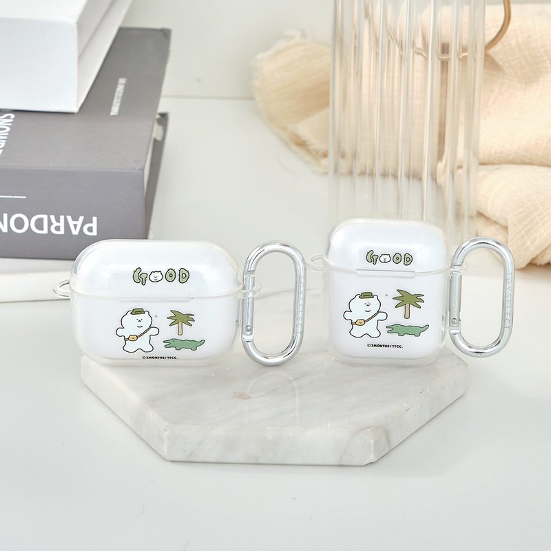3MONTHS探險鱷魚透明AirPods保護套 - AirPods/耳機保護套 - 塑膠 透明