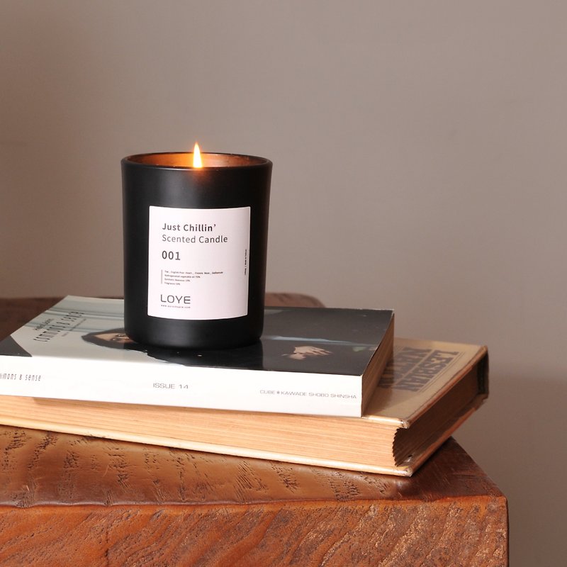 【LOYE】Morning Light and Shadow Scented Candle Christmas Gift - Candles & Candle Holders - Wax Black