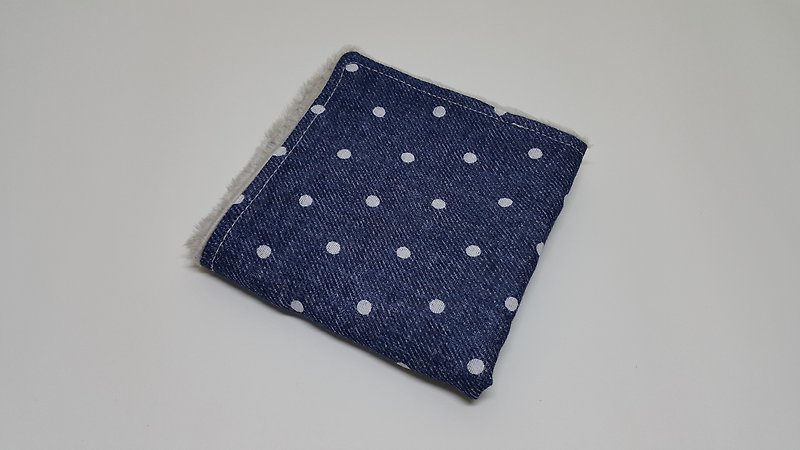 Little cowboy handkerchief towel / bibs / bath towel - Bibs - Cotton & Hemp Blue