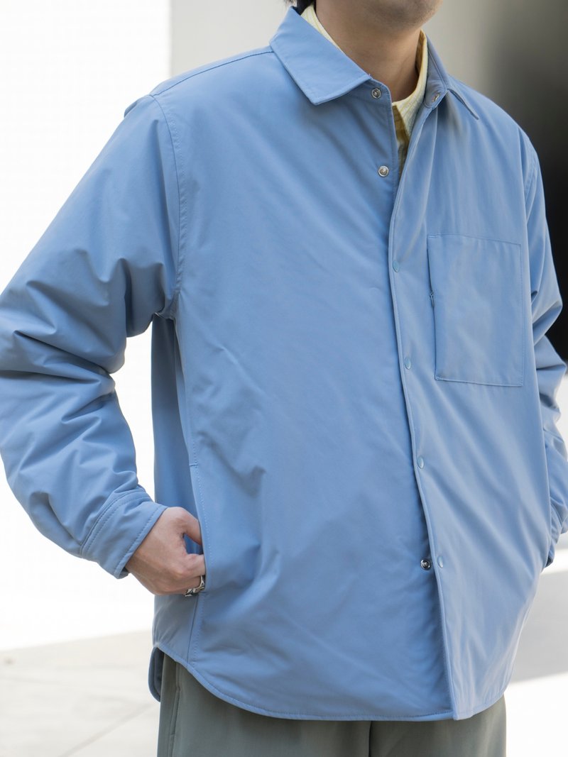 Padded Coat 3M新秀麗面料冬季加厚棉外套 寬鬆休閒Cityboy - 男襯衫/休閒襯衫 - 棉．麻 藍色