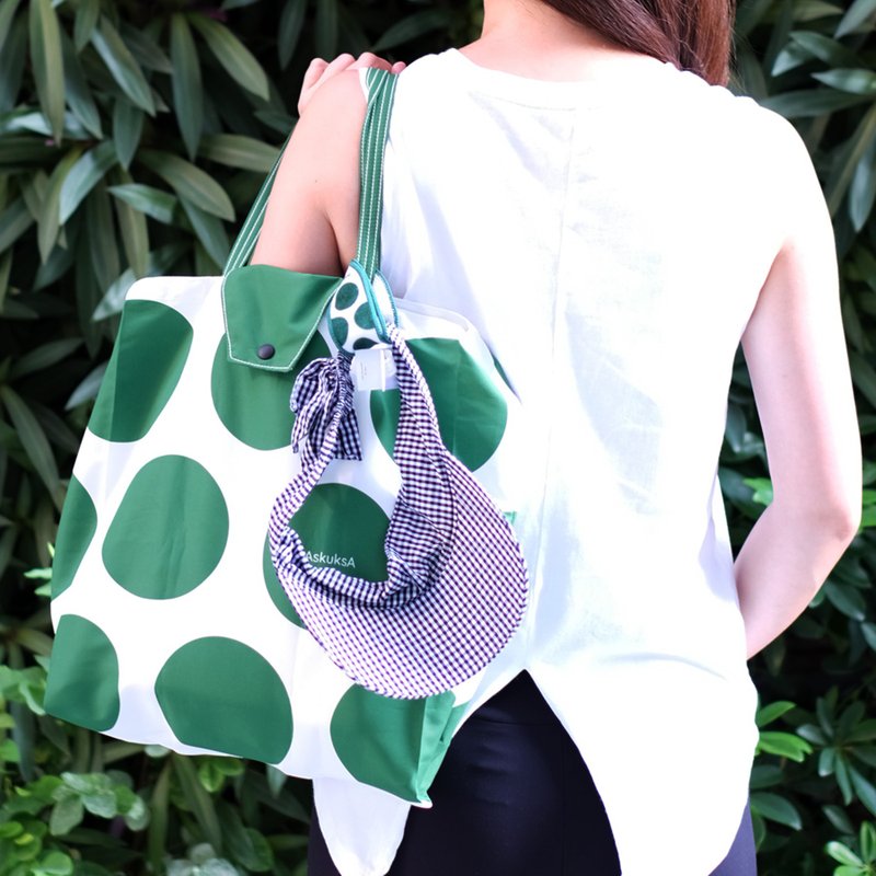 E for Envelop Medium Foldable Bag in Green - Handbags & Totes - Eco-Friendly Materials Green