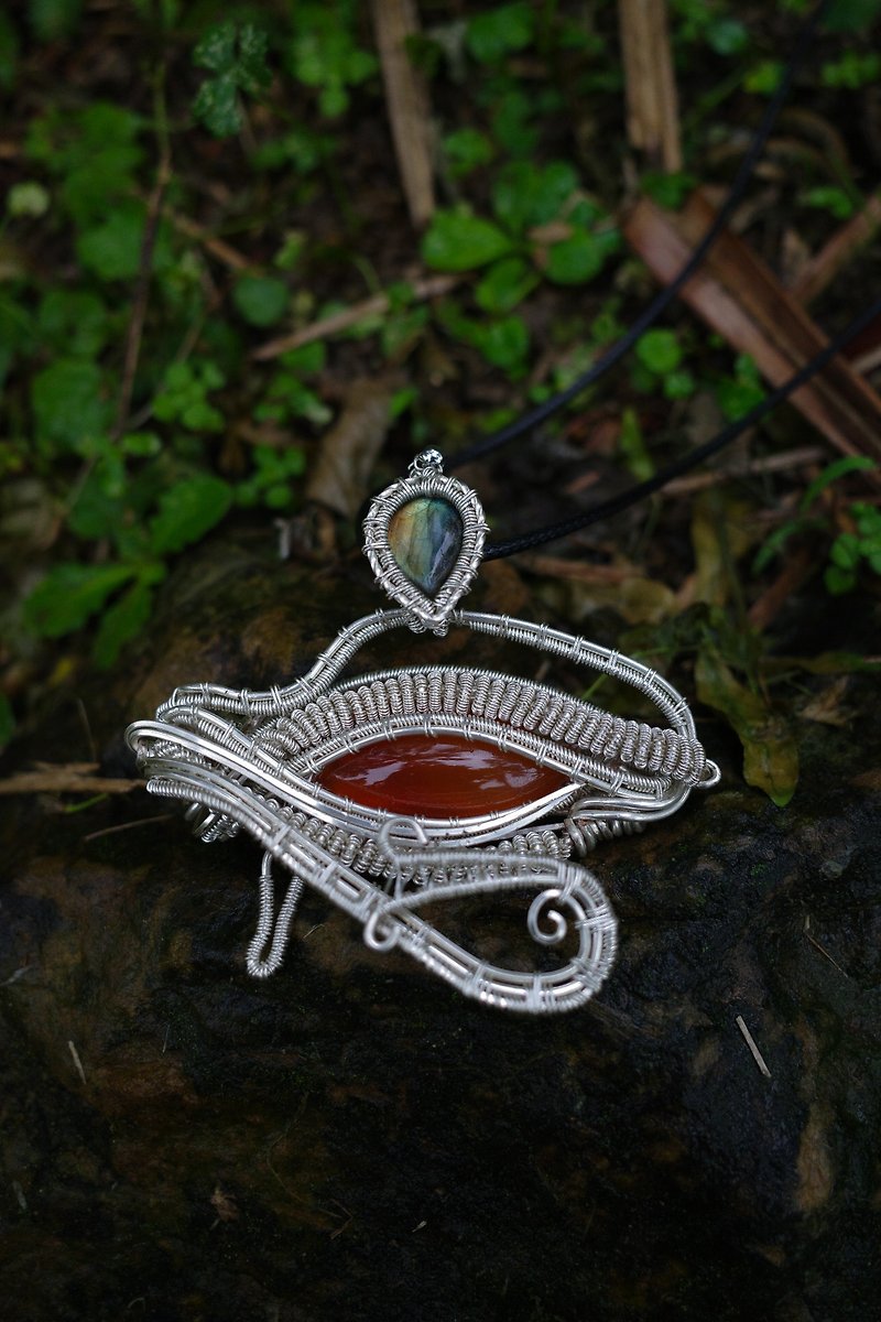 Eye of Horus - Necklaces - Crystal Red