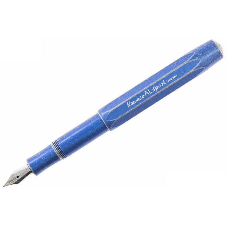 Germany KAWECO AL Stonewashed Stone wash series pen mottled blue F - Fountain Pens - Aluminum Alloy Blue