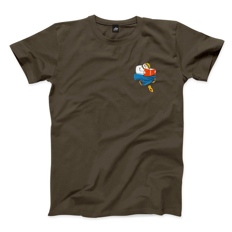 Reading Time-Boys-Dark Grey-Unisex T-shirt - Men's T-Shirts & Tops - Cotton & Hemp Gray