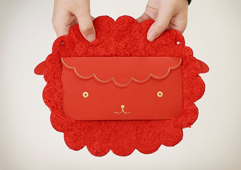 a sheep red envelope gift bag - ถุงอั่งเปา/ตุ้ยเลี้ยง - กระดาษ สีแดง